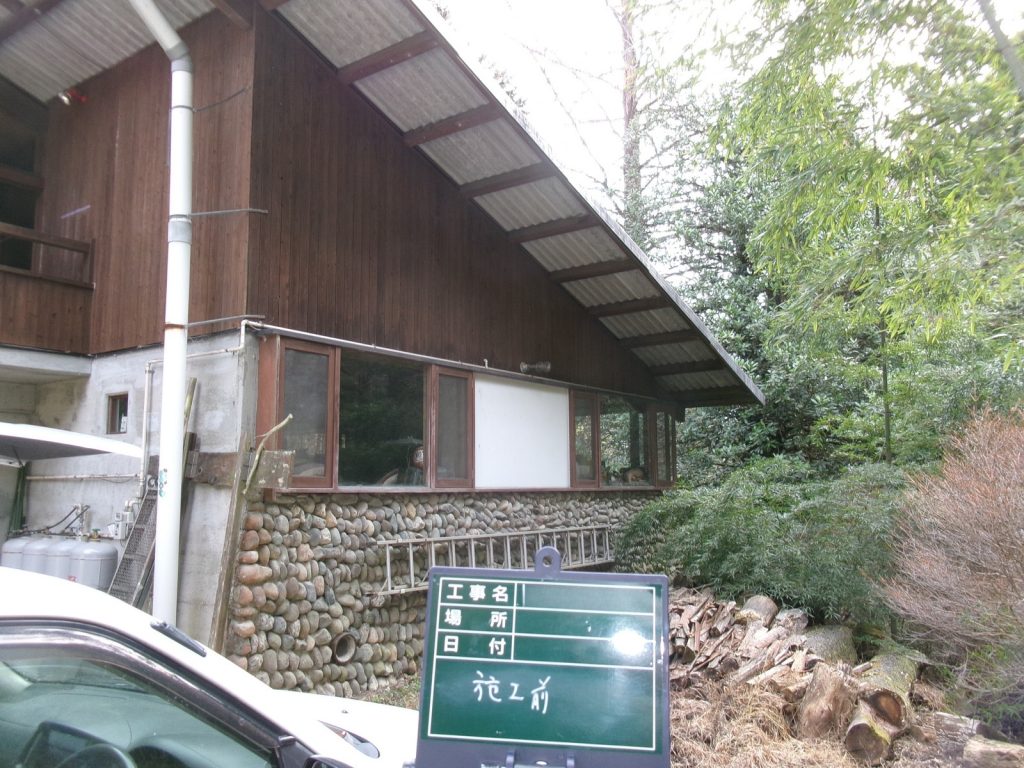 富岡市 外壁塗装工事施工事例Before写真03