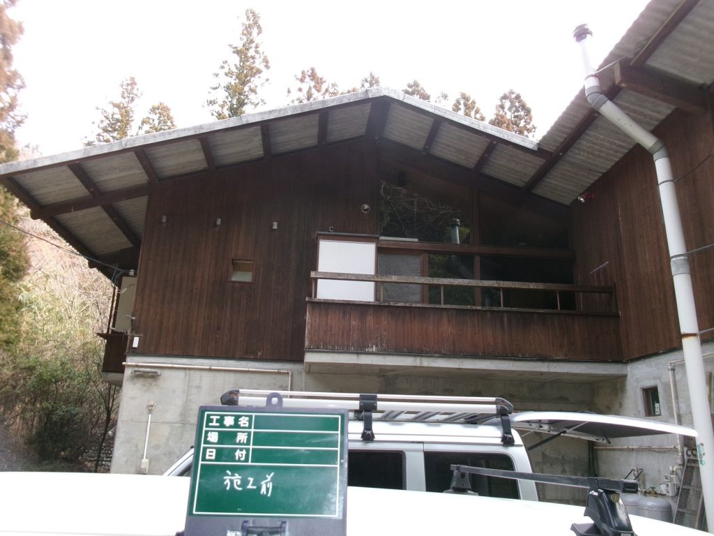 富岡市 外壁塗装工事施工事例Before写真01